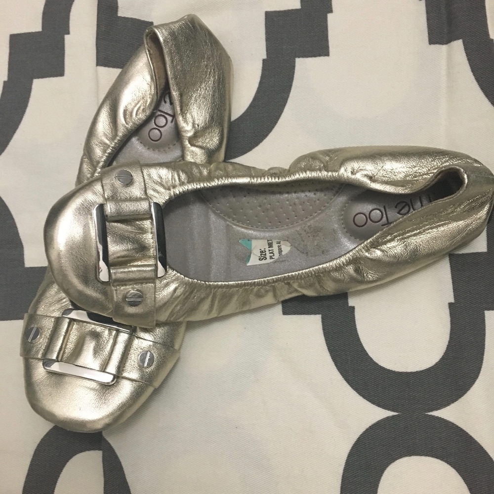 MeToo Pewter Lysette Flats